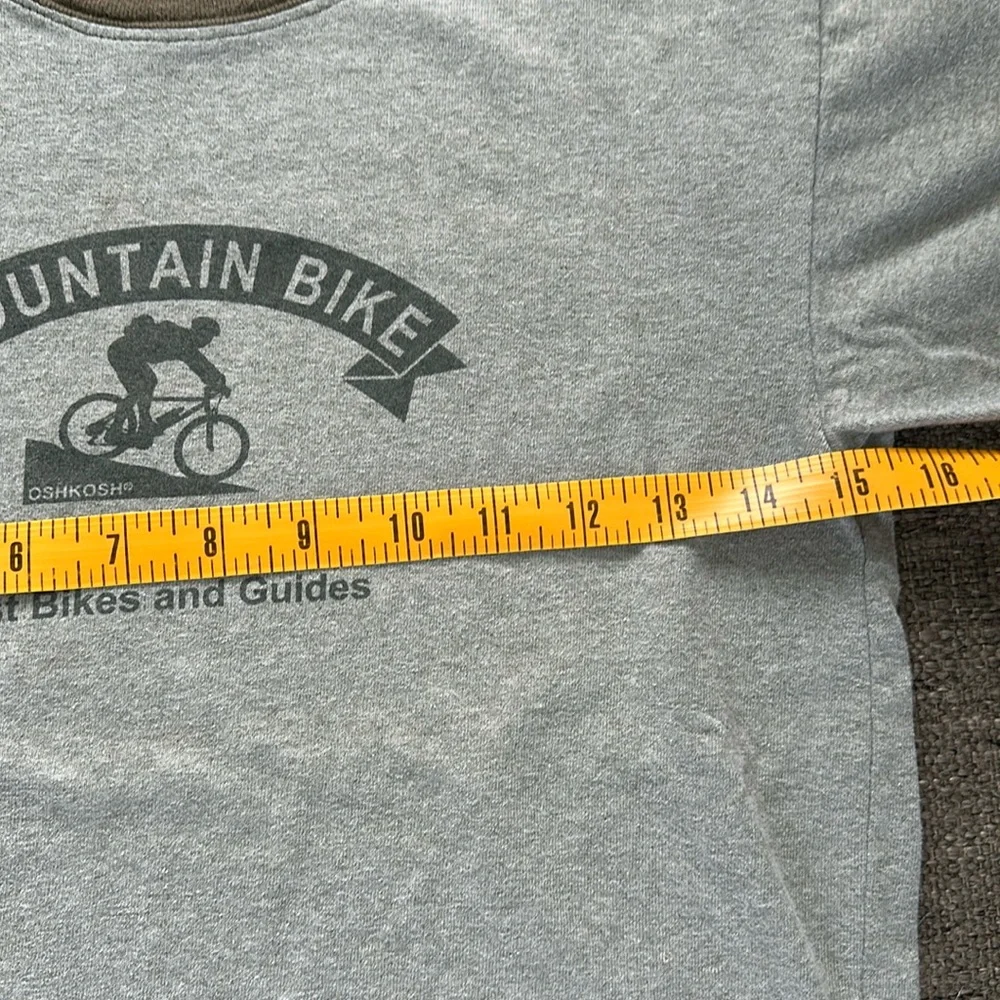 Osh Kosh B’Gosh Boys Green Brown Short Sleeve RingerT-shirt Size 7x